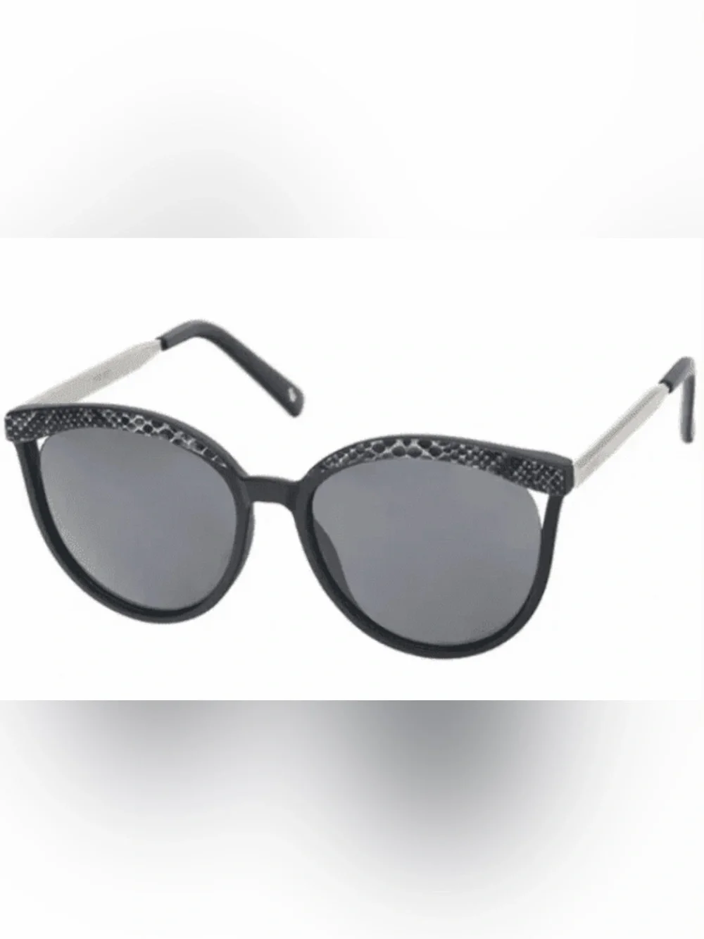 NWT Nine West Women's Snakeskin Sunglasses, Black, Item # 10259534